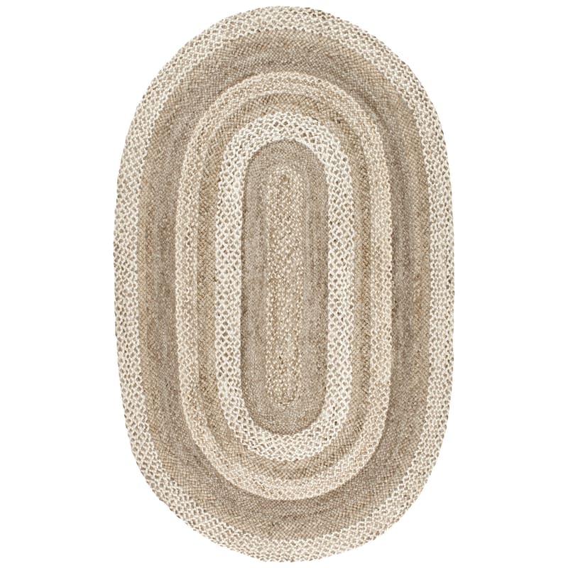 Nuloom Charlene Braided Border Jute Area Rug