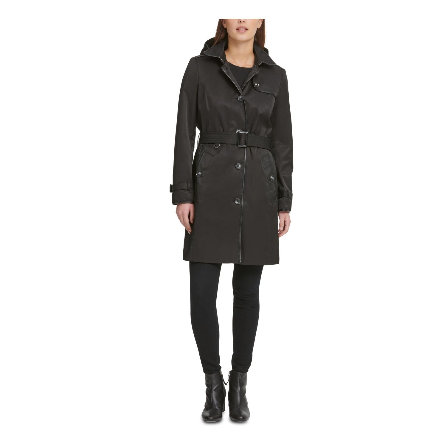 dkny belted coat