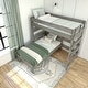 preview thumbnail 9 of 12, Max and Lily Farmhouse Twin over Twin L-Shaped Bunk Bed