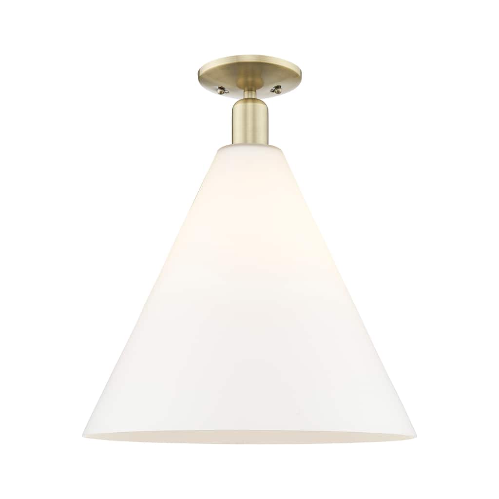 Innovations Lighting Endless Possibilities Arcadia - Berkshire Glass - 1 Light 16" Semi-Flush Mount