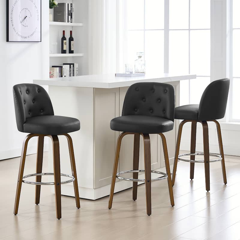 26"/29" Swivel Bar Stools/ Counter Stool with Bentwood Legs