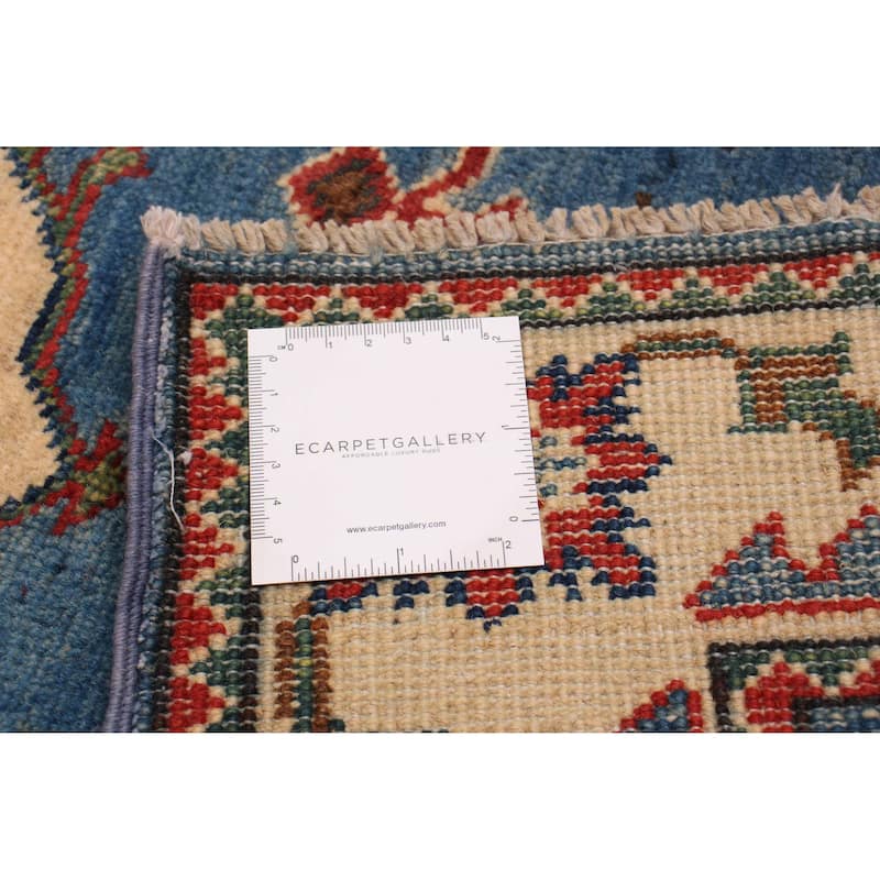 ECARPETGALLERY Hand-knotted Uzbek Ghazni Blue Wool Rug - 2'8 x 9'9