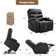 preview thumbnail 2 of 52, EROMMY Oversized Power Lift Recliner with Massage & Heat – PU Leather Chair with Pockets, Cup Holders & USB Port