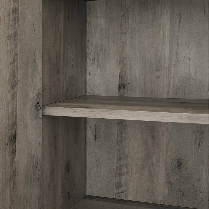Wine Bar Cabinet with LED Lights, Tall Coffee Bar Station with Power Outlets and Wine Rack