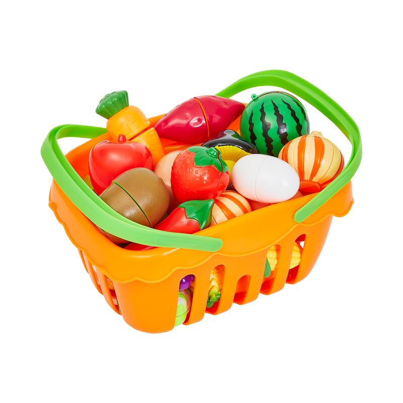 46-Piece Play Food Set by Hey Play - Multicolor