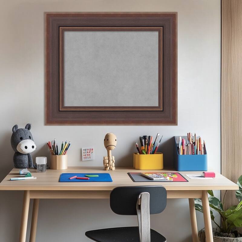 Amanti Art Moab Brown Bronze Framed Magnetic Board