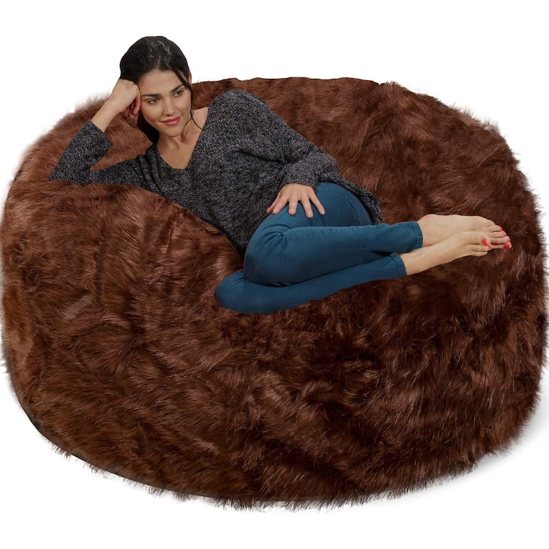 Bean Bag Chair 5-foot Memory Foam Removable Cover Bean Bags