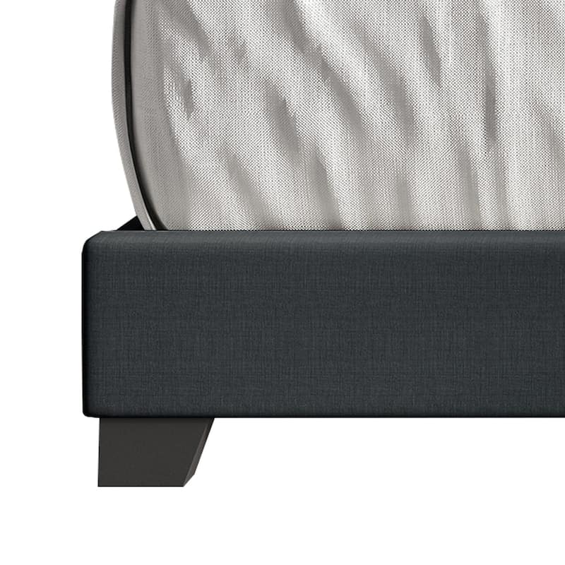 CraftPorch Glam Button Tufted Wingback Upholstered Bed