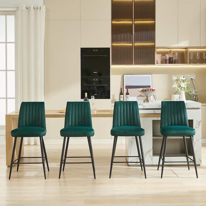 Upholstered Bar Chairs Side Chairs Set of 2