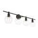 preview thumbnail 8 of 11, Elegant Lighting Collier 4 Light 38" Wide Bathroom Vanity Light with
