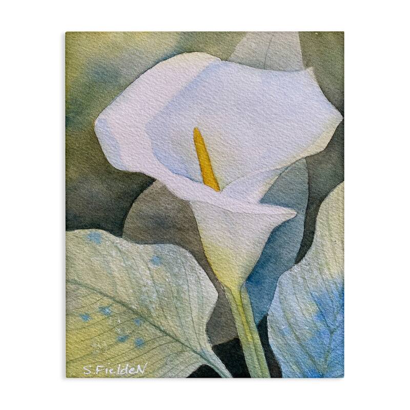 Stupell Garden Calla Lily Bloom Canvas Wall Art Design By Stephanie Fielden - 30 x 40