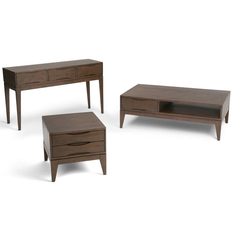 WYNDENHALL Pearson SOLID HARDWOOD 22 inch Wide Square End Side Table - 22 W x 22 D x 20 H