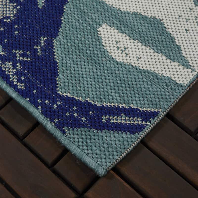 Samos Coastal Coral Indoor/Outdoor Area Rug