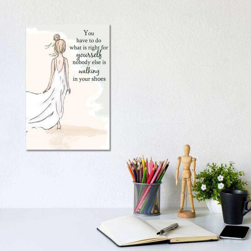 iCanvas "Walking In Your Shoes" by Heather Stillufsen Canvas Print - 12x8x0.75