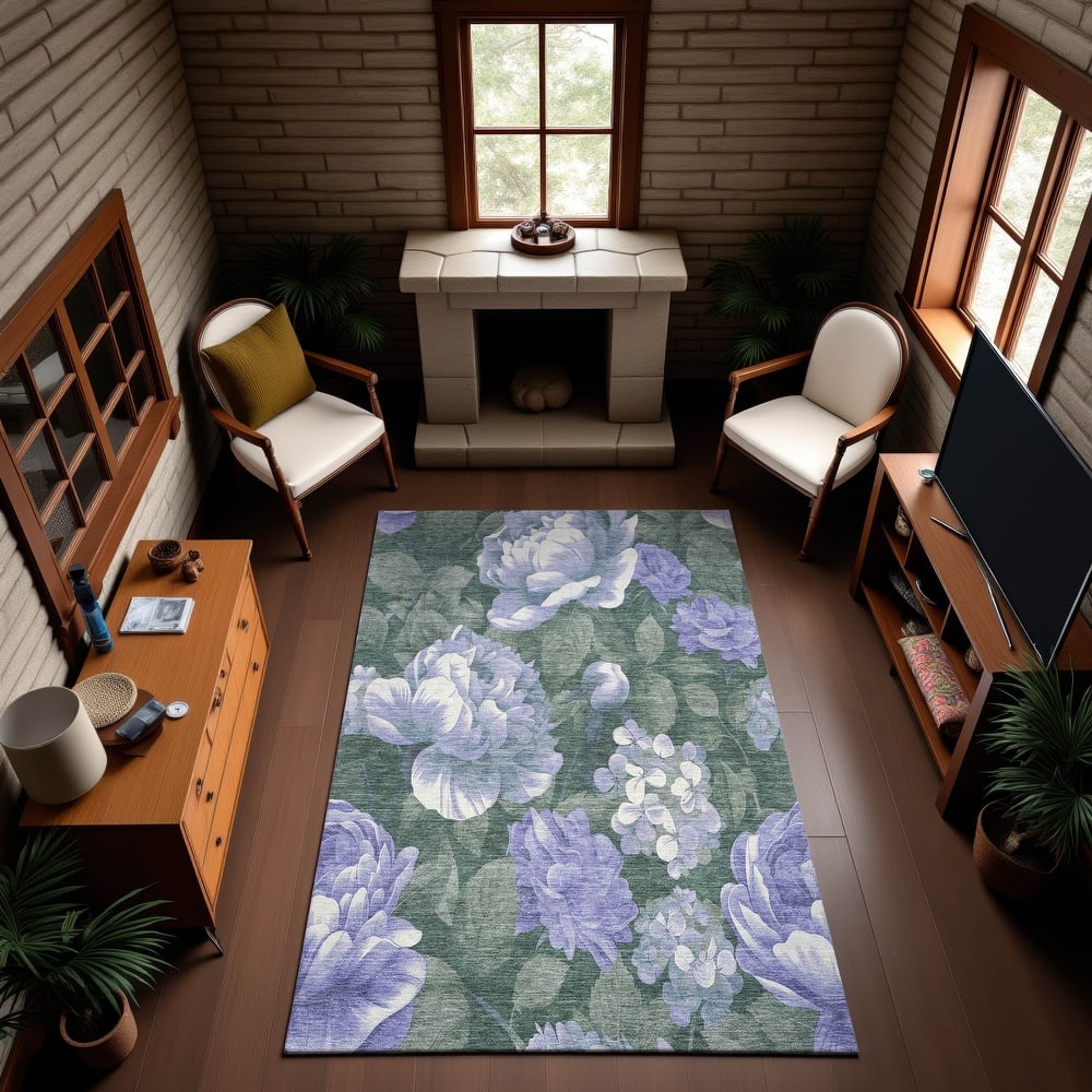 Premium Washable Super Soft Floral Mayfield Rug