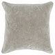preview thumbnail 31 of 130, Villa by Classic Home Harriet Velvet Throw Pillow 22x22 - Silver
