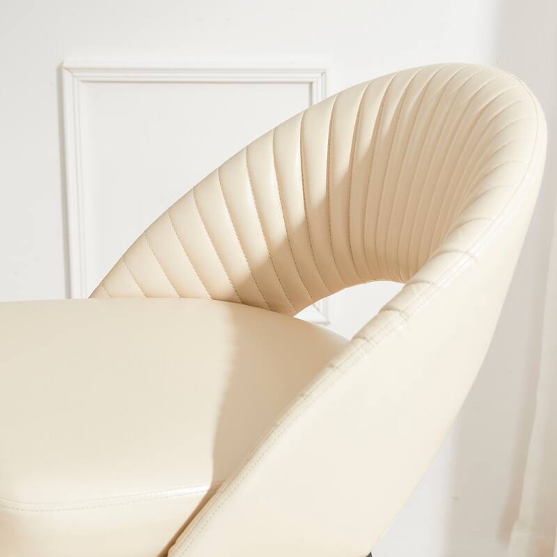 Glitzhome Set of 2 41"H Modern Tapered Leg Short or Bar Stools Pub Chair