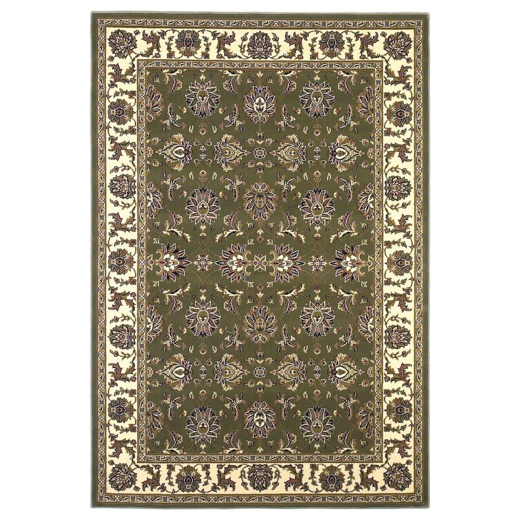 Domani Lexington Traditional Green/Ivory Medallion Area Rug