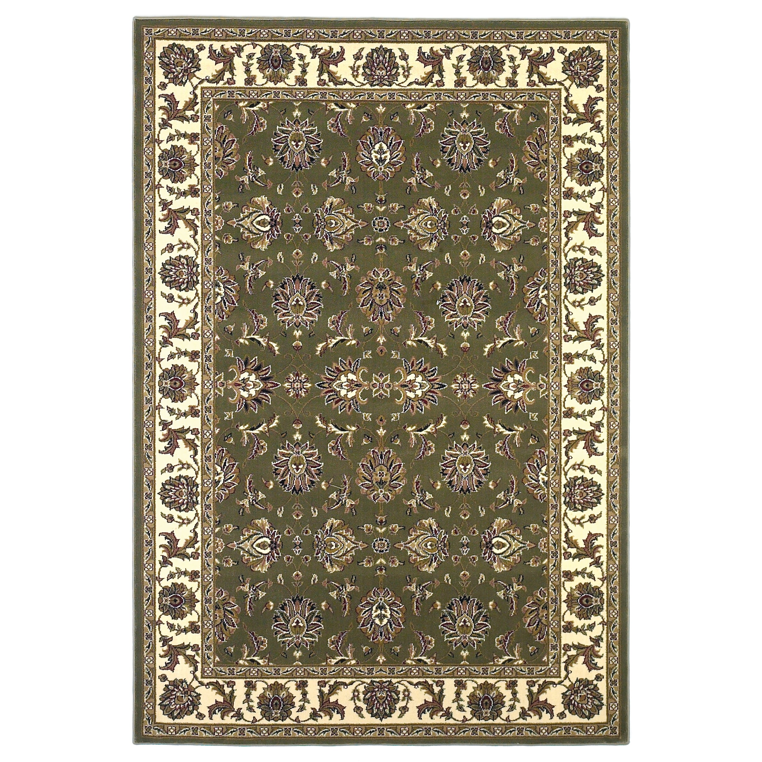 Domani Lexington Traditional Green/Ivory Medallion Area Rug