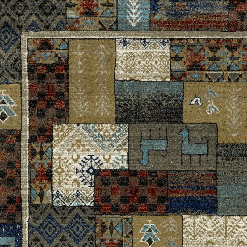 HomeRootsPatchwork Bohemian Runner Area Rug