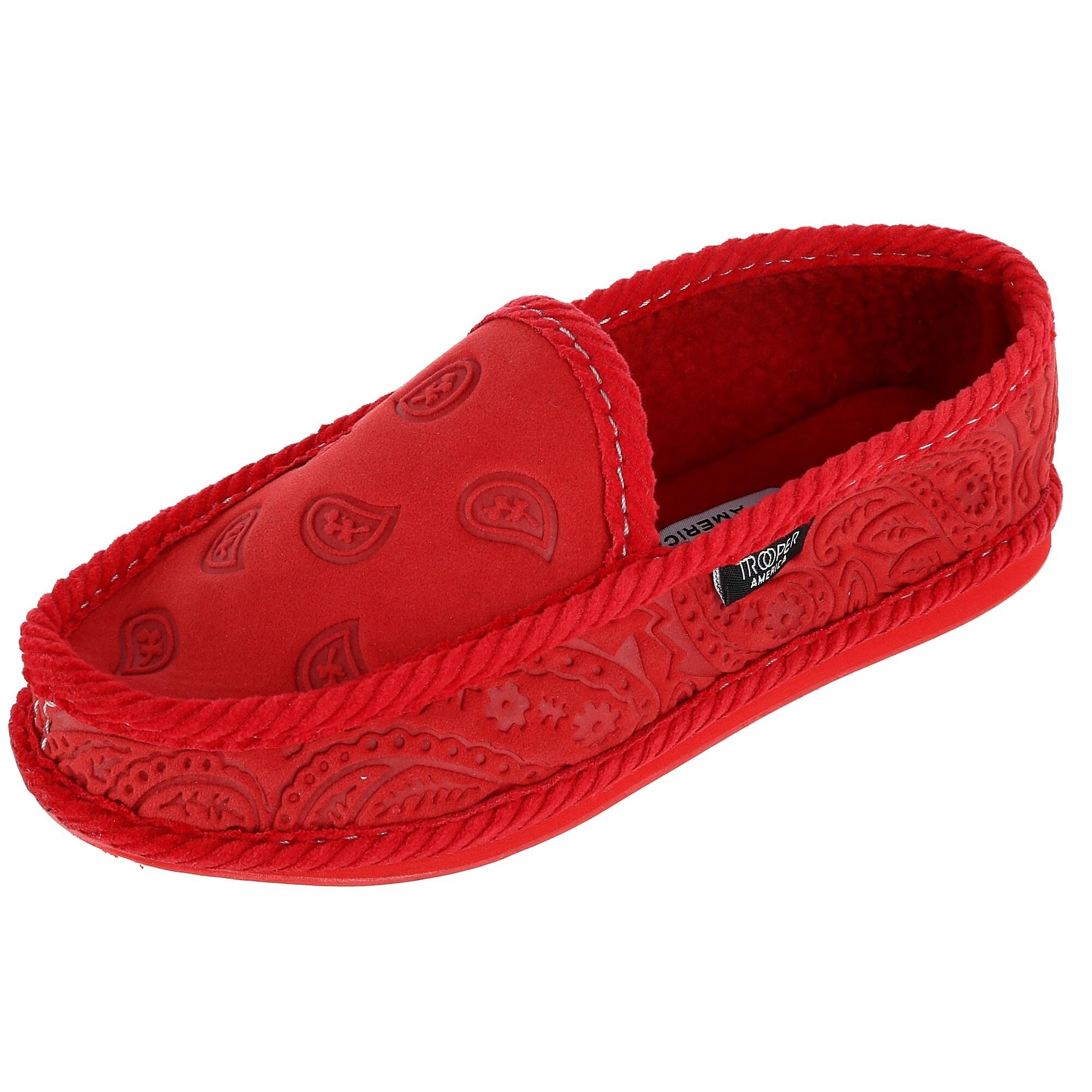 red bandana house shoes
