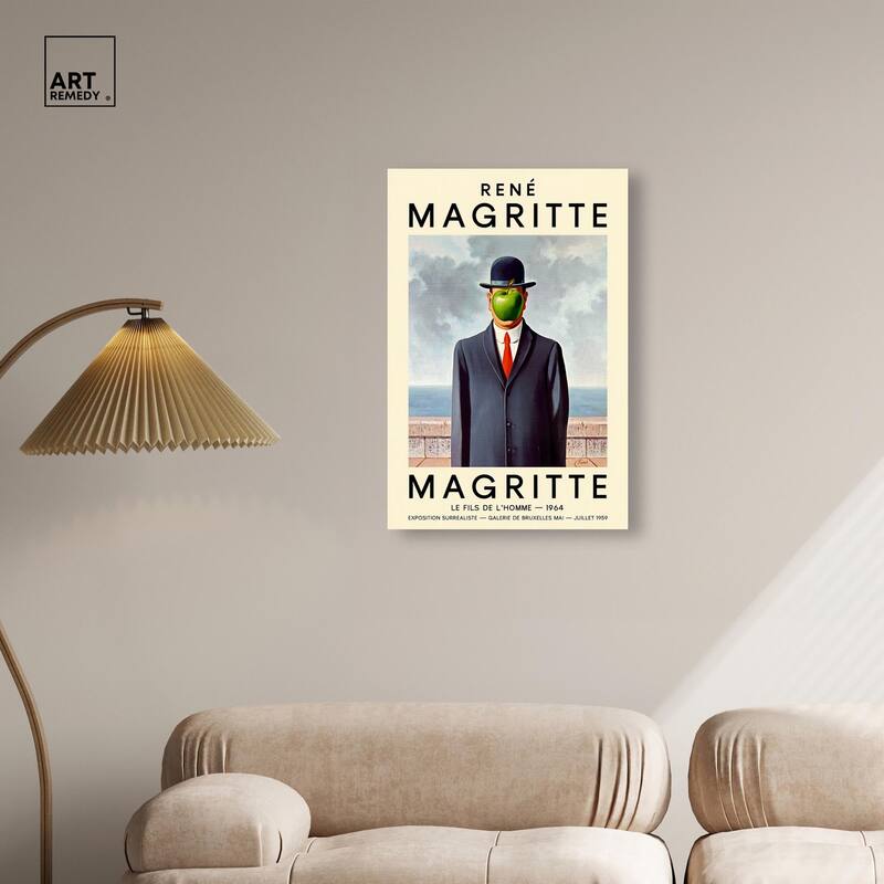Man with the Apple Canvas by Art Remedy, Gallery Wrapped