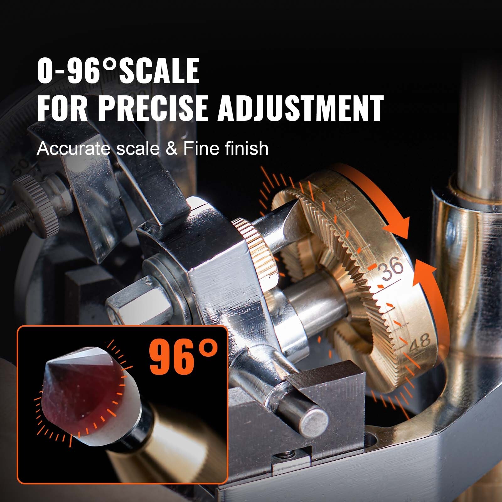 Gem Faceting Machine Rock Jewel Angle Polisher with Precise