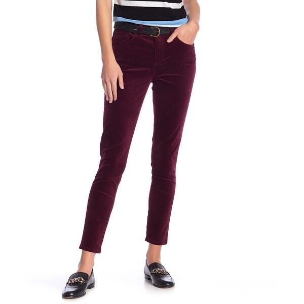 velvet stretch pants