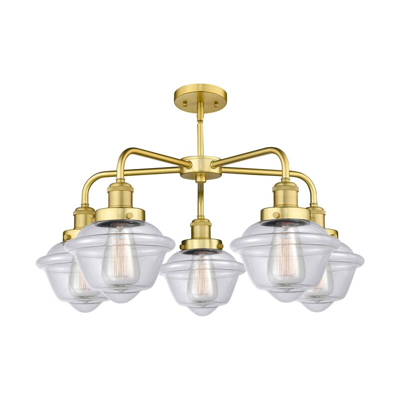 Innovations Lighting Oxford - 5 Light 25" Stem Hung Chandelier