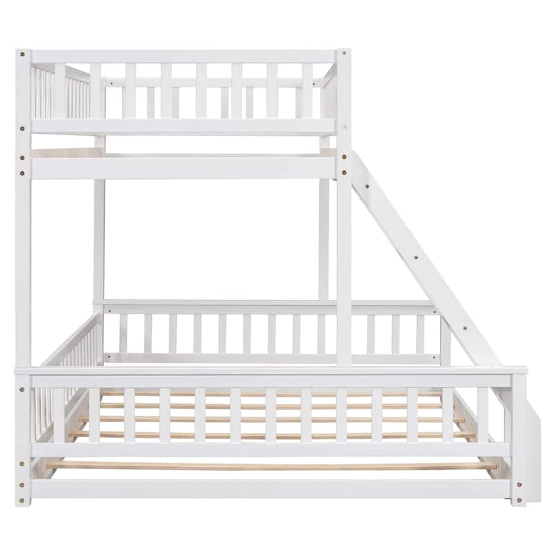 Bunk Bed with Ladder and Guardrails for Kids, Boys and Girls, Bedroom