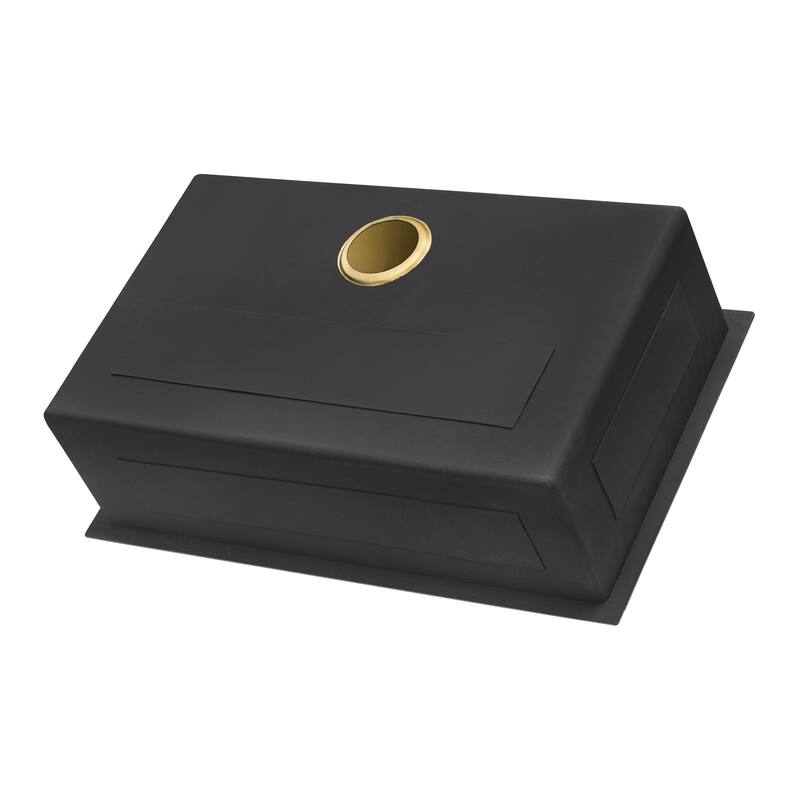 Ruvati 33 x 22 inch Satin Matte Gold Stainless Steel Topmount Kitchen Sink Single Bowl - - 8' x 11' - 8' x 11'