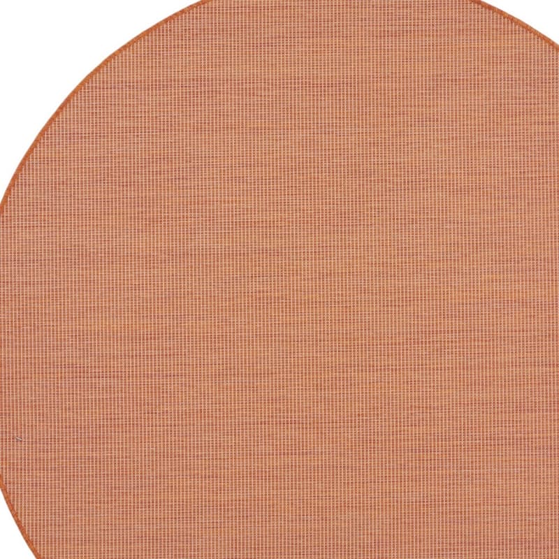 HomeRoots Contemporary Round Outdoor Rug - 6' Round