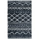 preview thumbnail 122 of 175, SAFAVIEH Arizona Shag Lotta Moroccan 1.2-inch Thick Rug 2'3" x 4' - Slate Blue/Ivory