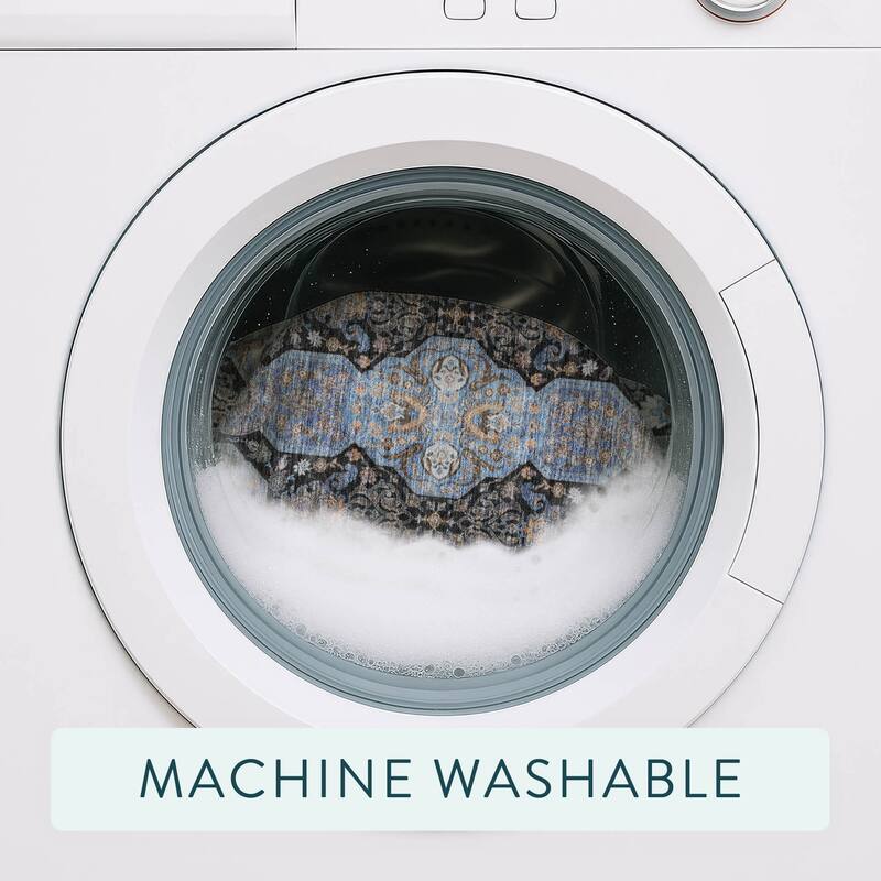 Machine Washable Indoor/ Outdoor Traditional Tracey Chantille Rug