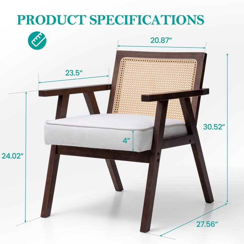 Double Papasan Chair Loveseat Oversized All-weather PE Rattan Chair with Cushion