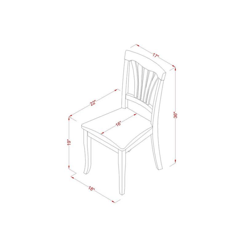 HomeStock 7-Piece Square Black & Cherry Finish Solid Wood Top Dining Table with 6-Chairs