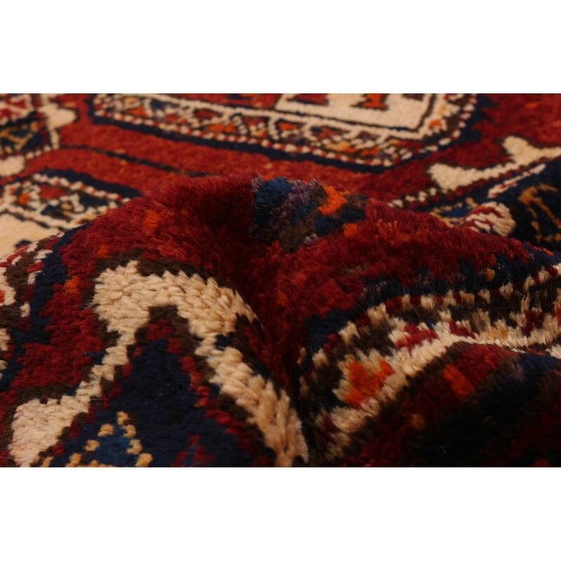 ECARPETGALLERY Hand-knotted Melis Vintage Red Wool Rug - 4'6 x 11'10