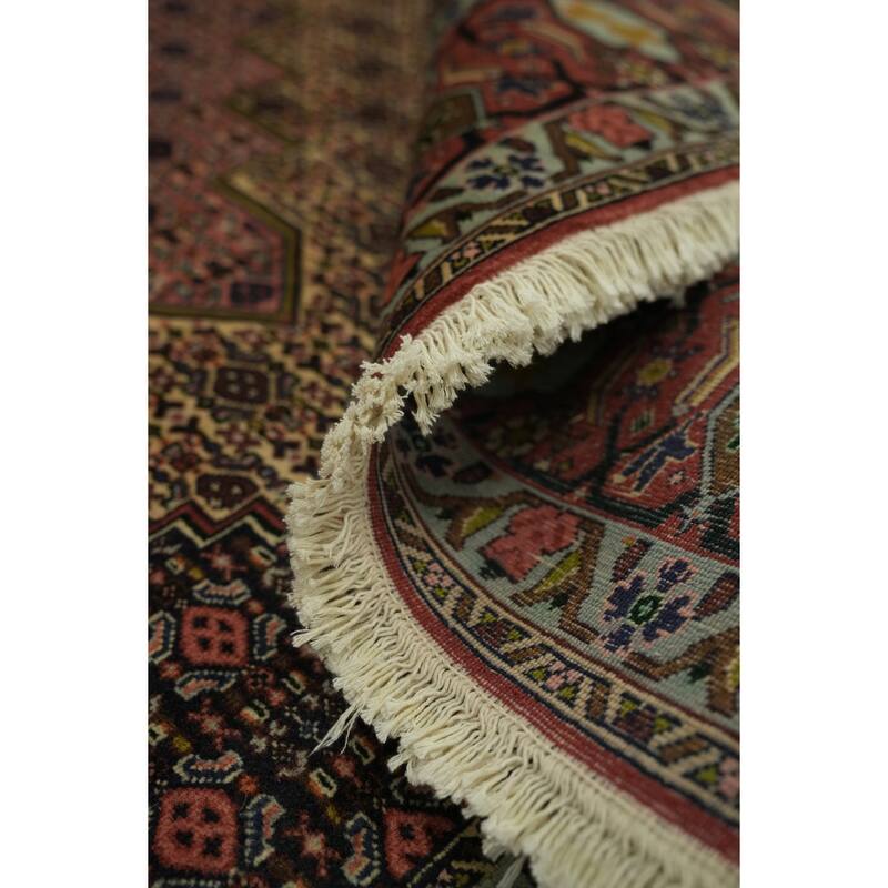 Hand Knotted Oriental 100% Wool Carpet Traditional Medallion Multi-Colored Bidjar Area Rug - 11' 6'' X 8' 2''