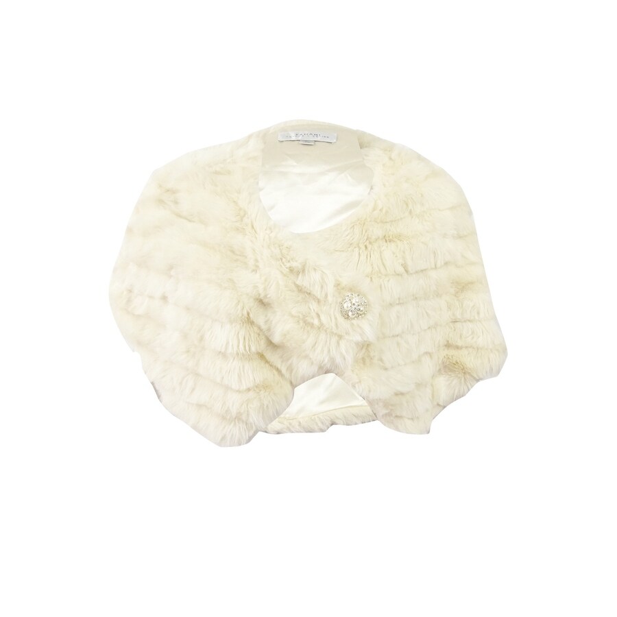 gold faux fur wrap