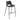 Britley Bay Bar Chair (Set of 2) Black & Walnut