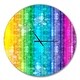 preview thumbnail 2 of 8, Designart 'Rainbow Effects Illustration' Oversized Modern Wall CLock