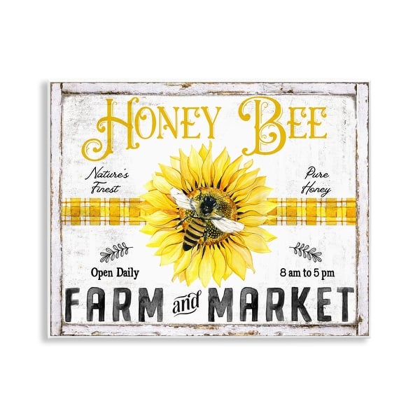 slide 2 of 7, Stupell Rustic Honey Bee & Flower Wall Plaque Art Design By Creatif Belle 14 x 11