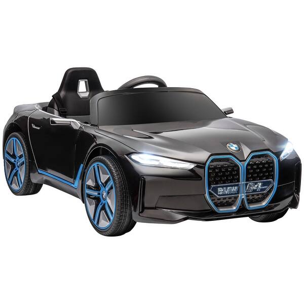 slide 2 of 11, Licensed BMW 12V Electric Ride-On Car with Remote Control, Suspension, Music, Lights, Safe Ride for Kids Ages 3-6