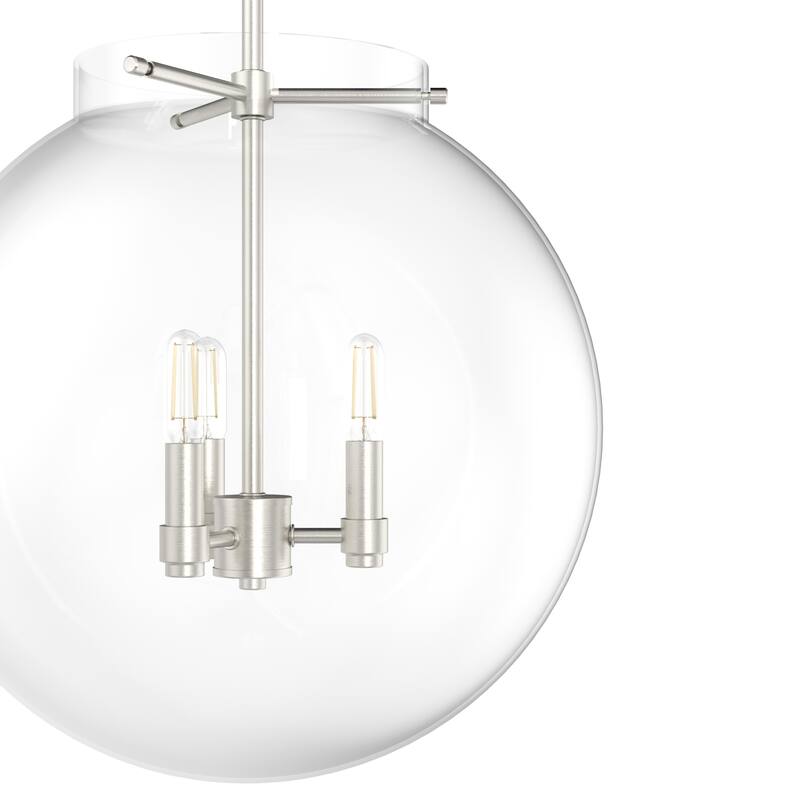 Hunter Sacha 3-Light Globe Pendant - Kitchen Island, Dining Room, Entry - Contemporary, Transitional