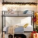 preview thumbnail 22 of 28, Durability & Stability Metal Bunk Bed with Guardrails and Stairs