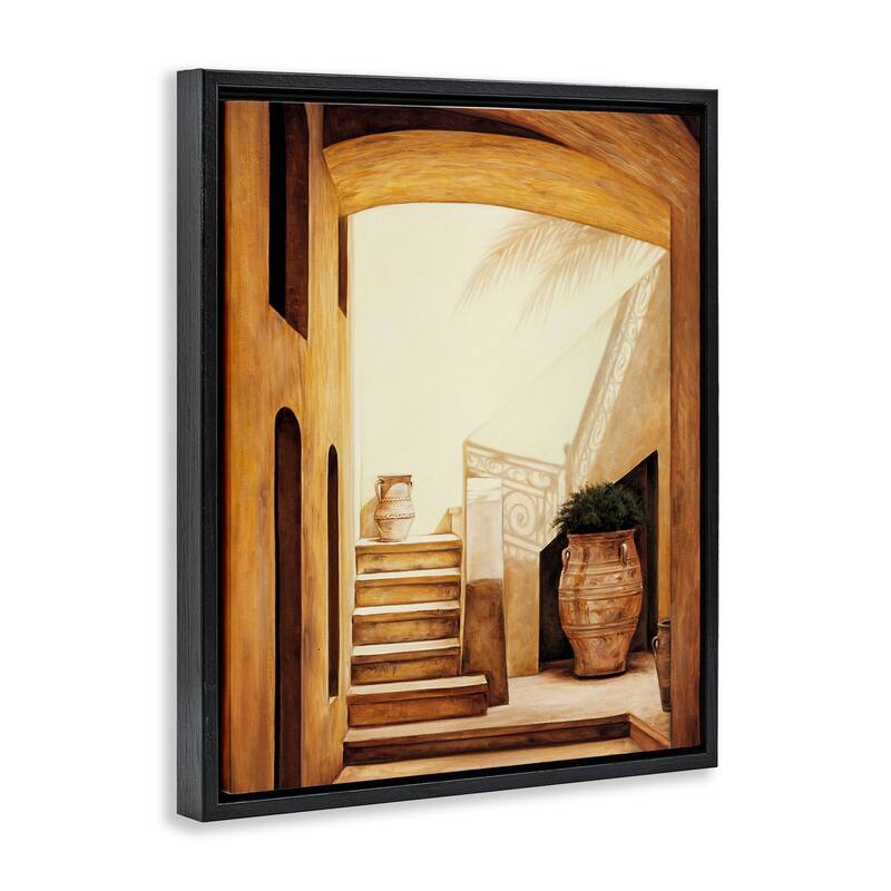 Stupell Timeless Architecture Interior Framed Floater Canvas Wall Art Design By Eduardo