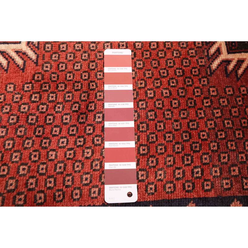 ECARPETGALLERY Hand-knotted Konya Anatolian Dark Copper Wool Rug - 3'10 x 7'1