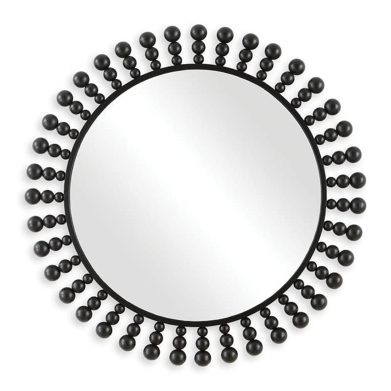 Uttermost Aziel Round Black Mirror