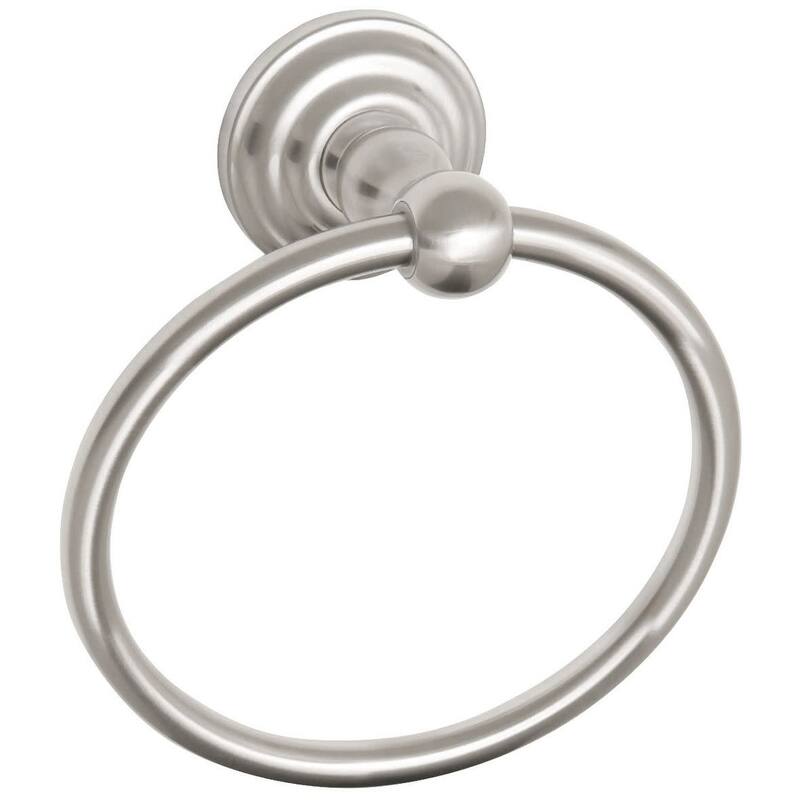 Design House Satin Nickel Towel Ring from the Calisto Collection - Satin Nickel