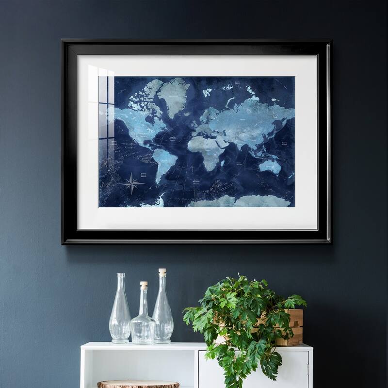 World Map Premium Framed Print - Ready to Hang